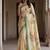 Off White Color Dori With Printed Work Silk Saree