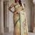 Off White Color Dori With Printed Work Silk Saree