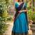 Skyblue Kanchi Cotton Zari Weaving Work Semi-stitched Lehenga Choli with Dupatta