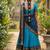 Skyblue Kanchi Cotton Zari Weaving Work Semi-stitched Lehenga Choli with Dupatta