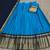 Skyblue Kanchi Cotton Zari Weaving Work Semi-stitched Lehenga Choli with Dupatta