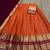 Orange Kanchi Cotton Zari Weaving Work Semi-stitched Lehenga Choli with Dupatta