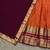 Orange Kanchi Cotton Zari Weaving Work Semi-stitched Lehenga Choli with Dupatta