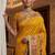 Yellow Color Foliate Pattern,Zari And Shikaragh Zal Work Pashmina Silk Saree