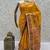 Yellow Color Foliate Pattern,Zari And Shikaragh Zal Work Pashmina Silk Saree