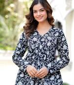 handmade block printed rayon fabric designer tops & tunics For Women's & Girls