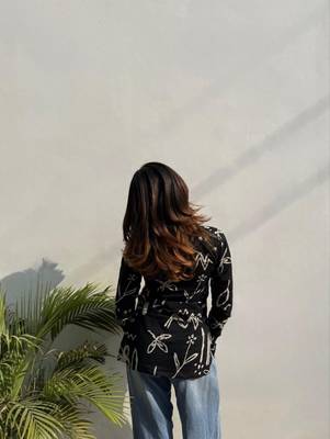Pack Of 1 Handmade block printed rayon fabric designer tops & tunics for women's & girls 2