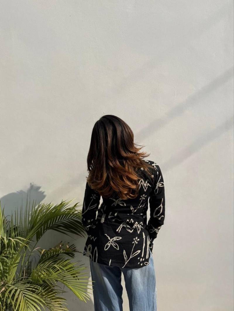 Pack Of 1 Handmade block printed rayon fabric designer tops & tunics for women's & girls