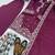 Purple crepe embroidered readymade suits