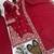 Red crepe embroidered readymade suits
