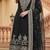 Black georgette embroidered readymade suits