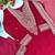 Maroon georgette embroidered readymade suits