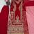 Red georgette embroidered readymade suits