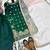 Green georgette embroidered readymade suits