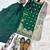 Green georgette embroidered readymade suits