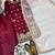 Maroon georgette embroidered readymade suits