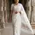 White loom tussar saree with all over designer embroidery
