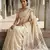 Cream loom tussar saree with all over designer embroidery