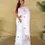 White loom tussar saree with all over designer embroidery