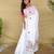 White loom tussar saree with all over designer embroidery