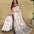 White heritage with a royal touch  tussar silk saree