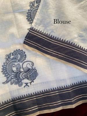 White heritage with a royal touch tussar silk saree 3