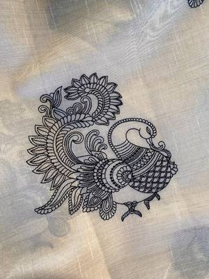 White heritage with a royal touch tussar silk saree 4