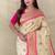 Cream tissue silk saree
