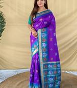 soft silk saree delicate elephant weaved butti mottifs