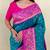 teal green soft silk saree adorned with delicate zari woven buttas