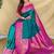 teal green soft silk saree adorned with delicate zari woven buttas