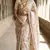 Cream loom tussar saree with all over designer embroidery