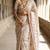 Cream loom tussar saree with all over designer embroidery