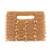 Amyra gold suede handcrafted clutch