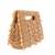 Amyra gold suede handcrafted clutch