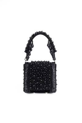 Josy black suede embellished mini bag 3