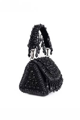 Josy black suede embellished mini bag 4