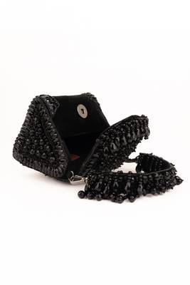 Josy black suede embellished mini bag 5