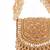 Josy gold suede embellished mini bag