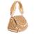 Josy gold suede embellished mini bag