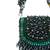 Josy green suede embellished mini bag