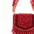 Josy red suede embellished mini bag