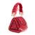 Josy red suede embellished mini bag