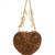 Cora copper suede embellished heart bag