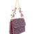 Kiyara mauve suede crystal embellished mini bag