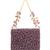 Kiyara mauve suede crystal embellished mini bag