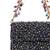 Kiyara metallic suede crystal embellished mini bag