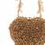 Lola gold suede embellished heart bag