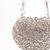 Lola silver suede embellished heart bag