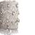 Rania silver georgette embellished cylinder mini bag